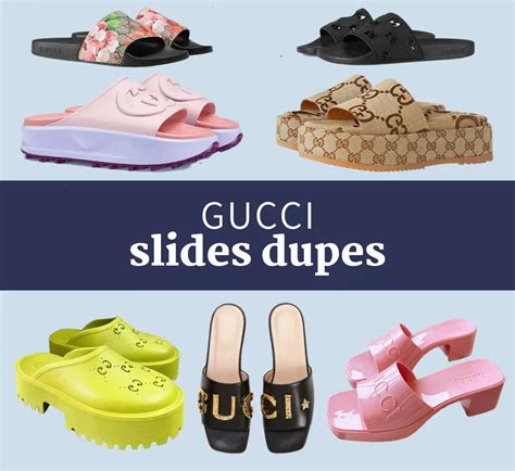 gucci rubber sandal dupe|gucci slides knock off.